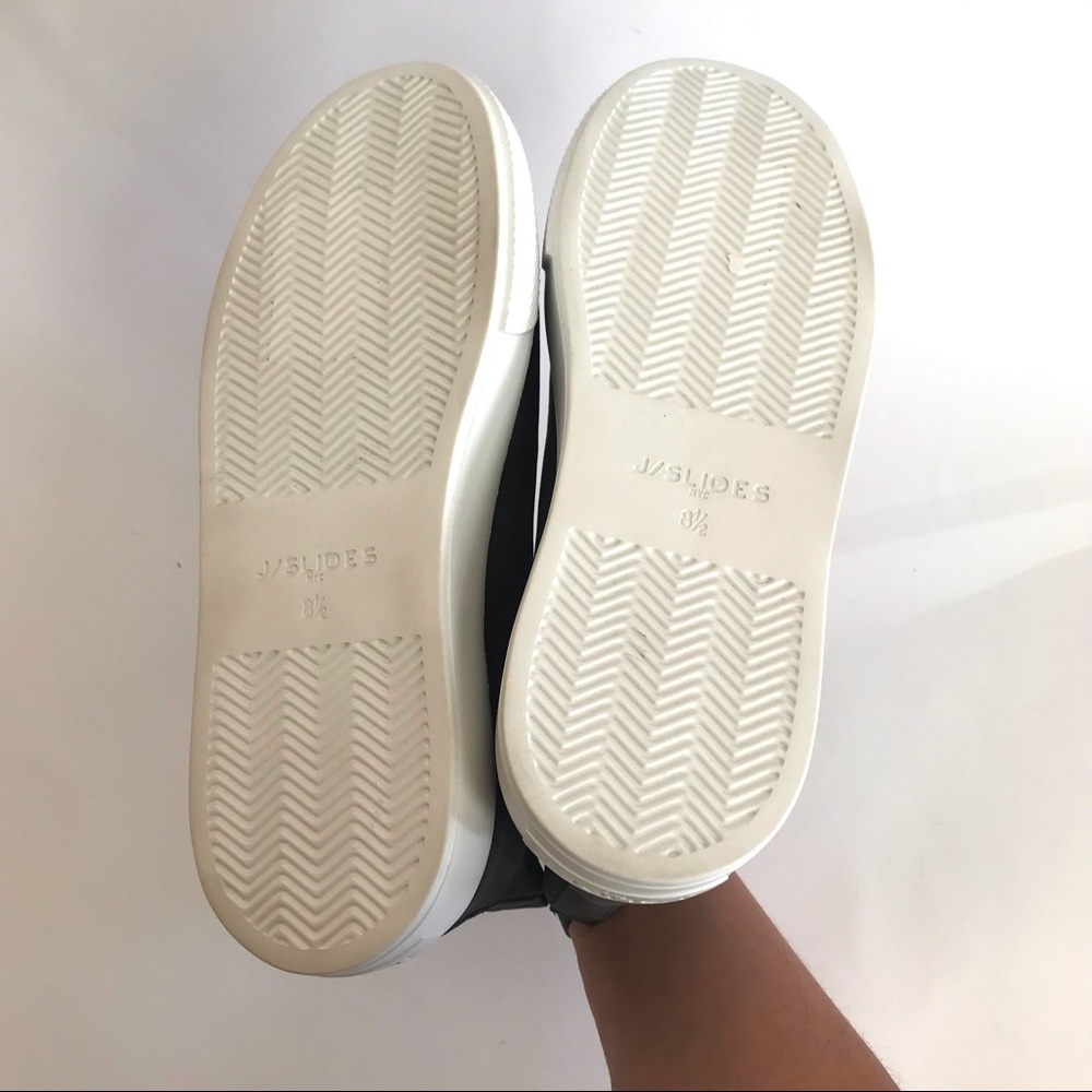 J/SLIDES NYC Dani Chelsea Gray Nubuck Suede Platform Slip On Bootie Sze 8.5 NIB - Picture 11 of 15